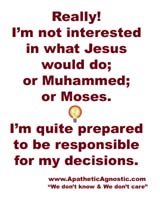 Really, I'm not interested...