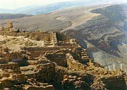 Ruins on summit at Masada