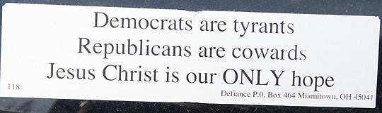 Democrats are tyrants - Republicans are cowards - Jesus Christ is our ONLY hope
