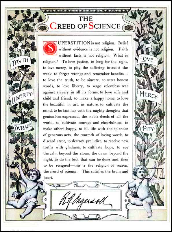 The Creed of Science