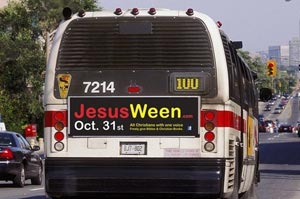 JesusWeen Bus ad