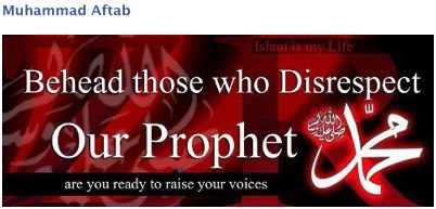 Behead those who disrespect our prophet
