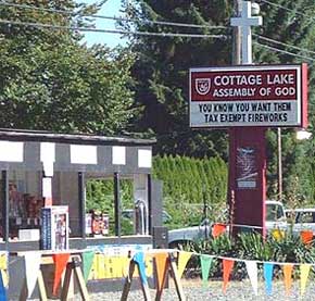 Cottage Lake Assembly of God - You know you want them - Tax Exempt fireworks