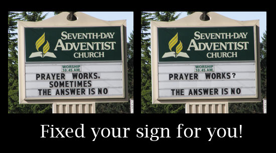 Before and After church sign