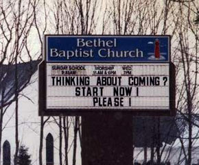 Thinking about coming? Start now! Please!