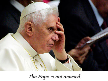 Pope is not amused